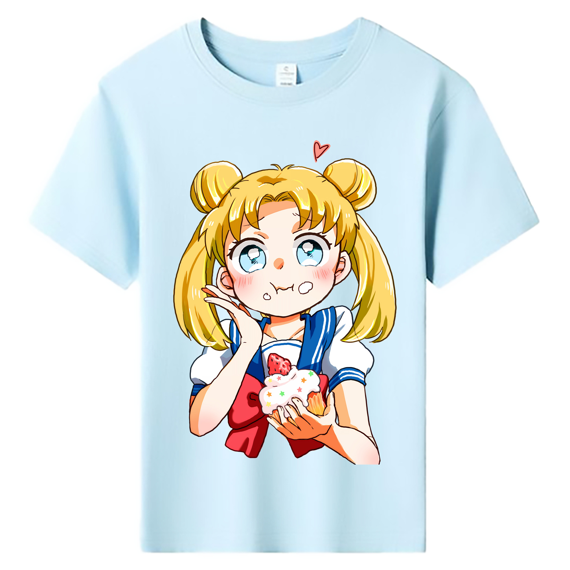 （画像用） 美少女戦士セーラームーン 愛野 美奈子 あいの みなこ Sailor Moon Aino Minako 綿100％キッズTシャツ（フロントプリント）